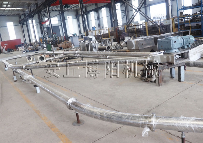 管鏈輸送機(jī)廠家定制，硝酸鈉管鏈?zhǔn)捷斔驮O(shè)備